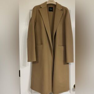 Theory Tan Wool Coat
